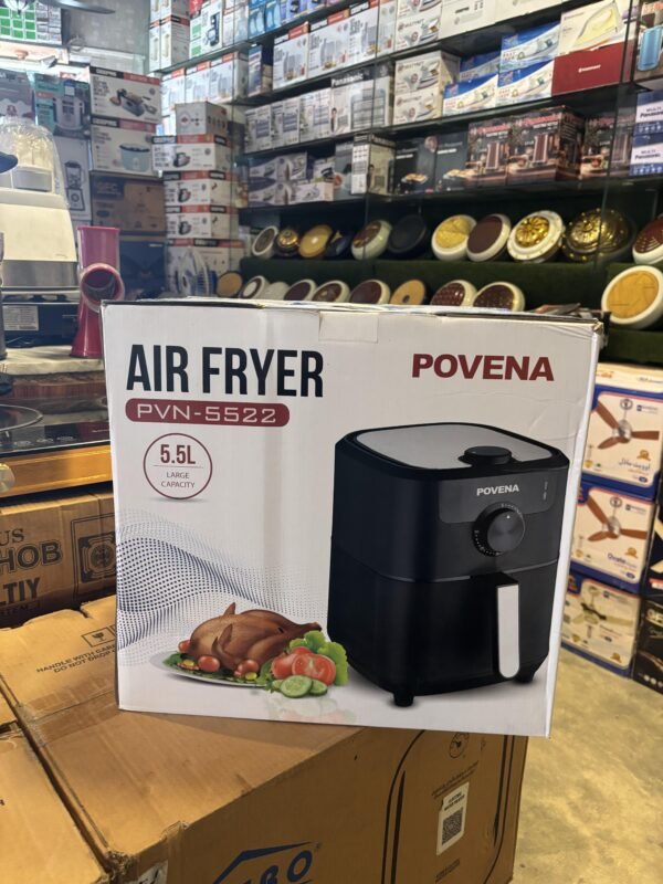 POVENA Air Fryer 5.5L | 1500W Healthy Oil-Free Cooking