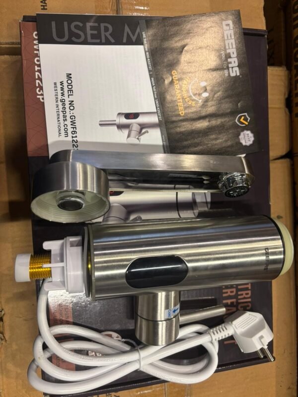 Geepas Electric Water Faucet 3000W | Instant Hot Water Tap (Model 61223P)